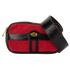 Ophidia Belt Bag, &pound;450, Handbags, Black/Red, Patent Leather/Suede, Front view